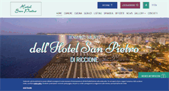 Desktop Screenshot of hotelsanpietroriccione.it